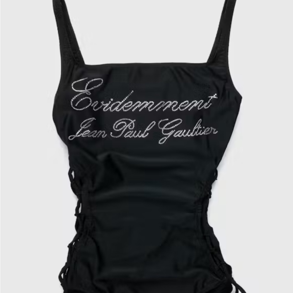 Jean Paul Gaultier Black One-Piece Swimsuit